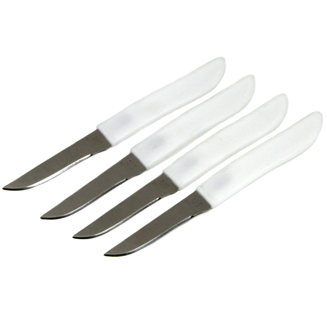 Serrated Paring Knives, Marshmallow - Duluth Kitchen Co