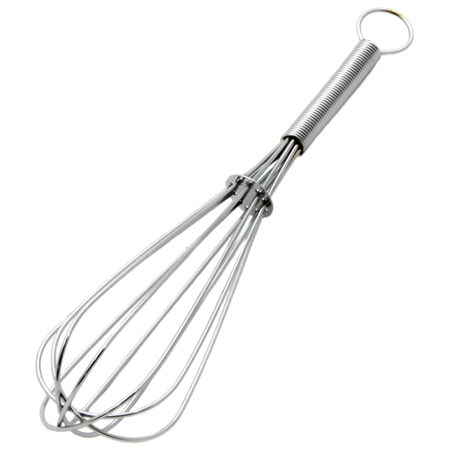 Chef Craft 7 Steel Spring Coil Whisk, French Whisk Great for Hand Mixing  Eggs, Cream, Gravy 